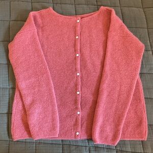 Sezane Gaspard coral cardigan size S